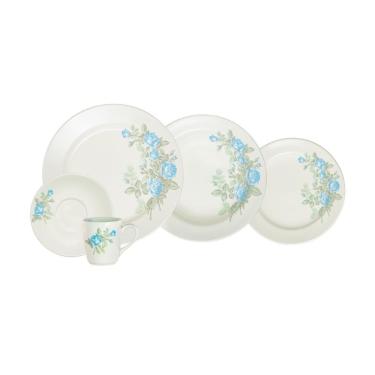 Imagem de Jogo De Jantar Brisa Azul 20 Peças Porcelana Schmidt