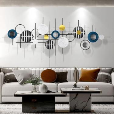 Imagem de Decoração de parede de metal para casa, esculturas de parede de ferro 3D decoração de parede moderna arte de metal escultura de parede para sala de estar, quarto sala de jantar, escritório, estudo