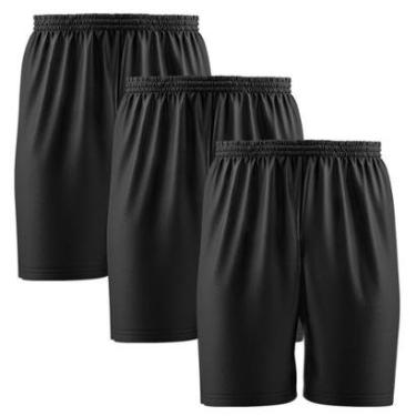Imagem de Kit 3 Calção Short Futebol Basquete Vôlei Bermuda Dry Treino Academia-Masculino