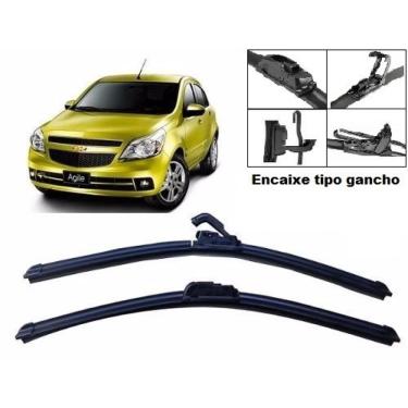 Imagem de Kit Palheta Limpador Parabrisa Para-brisa Dianteiro Chevrolet Agile