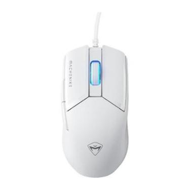 Imagem de Mouse Gamer Machenike M7 Pro, Com fio, 12800 DPI, 6 botões, Branco - JJ02GL006-Unissex