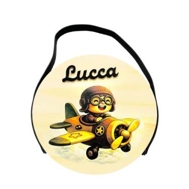 Imagem de Porta Maternidade Aviador Infantil - Nome Personalizado - Drackma