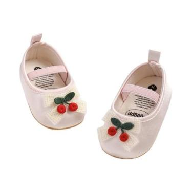 Imagem de Sapatos De Bebê Menina Antiderrapantes Estilo Mary Jane Com Sola Macia