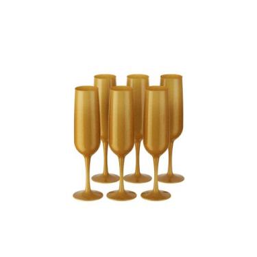 Imagem de Jogo de Taças para Espumante 160ml 6 Peças - Coza Celebration, Golden 