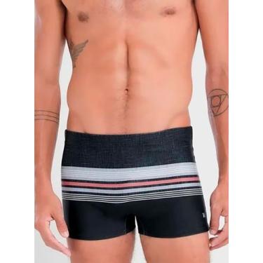 Imagem de Sunga Boxer Mash 300.130 Masculina Degradê Listras FPS 50 Poliéster T.