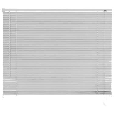 Imagem de Atlas - Persiana Horizontal de PVC e Lâmina de 25mm, Tamanho 120 x 130 cm, Cor Cinza