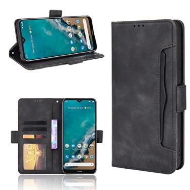 Imagem de YUNCHAO Caixa de telefone Para Nokia G50 5G Skin Feel Pacable Padrive Horizontal Flip Leather Case com suporte e slots de cartão e moldura fotográfica capa para celular