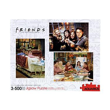 Imagem de AQUARIUS Set of 3 Friends Puzzles (Three 500 Piece Jigsaw Puzzles) - Glare Free - Precision Fit - Virtually No Puzzle Dust - Officially Licensed Friends Merchandise & Collectibles - 14x19 Inches