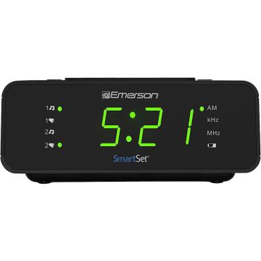 Imagem de Despertador com rádio AM/FM, dimmer, temporizador de sono e display LED de .9