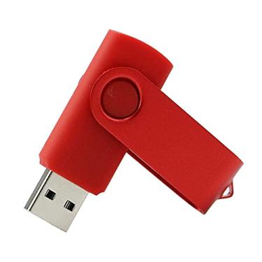 Imagem de Pen Drive USB 2.0 com formato rotativo de 32 GB PenDrive Memorias Pen Drive USB Memory Stick USB Flash Disk Pen Drive U Pen Drive USB Stick (vermelho)