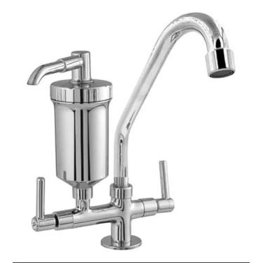 Imagem de TORNEIRA INOX COM FILTRO LINK CASA PARA COZINHA, BALCÃO, BANCADA, PIA DE COZINHA