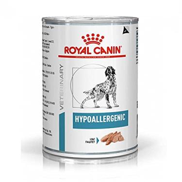 Imagem de Ração Royal Canin Lata Canine Veterinary Diet Hypoallergenic Wet para Cães 400g Royal Canin Adulto - Sabor Outro