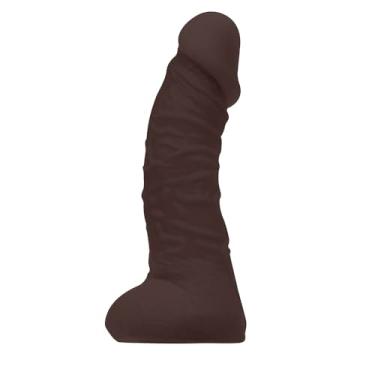 Imagem de Pênis de Borracha Hades com Escroto 16 x 4cm Marrom