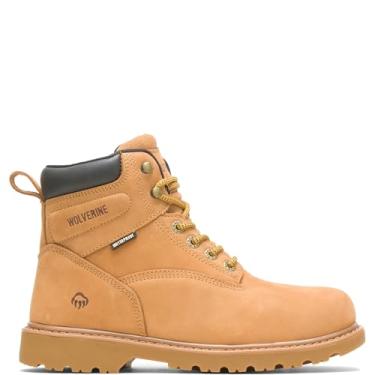 Imagem de Wolverine Bota de trabalho masculina impermeável com bico de aço 15 cm, Trigo, 13 X-Wide