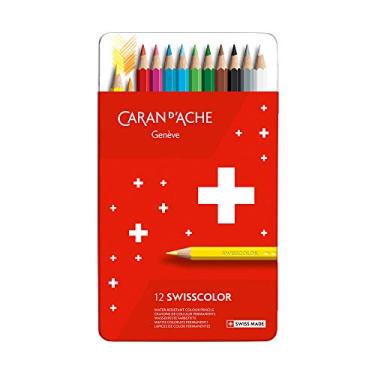 Imagem de Caran D'Ache Lápis de Cor Permanente Swiscollor 12 Cores