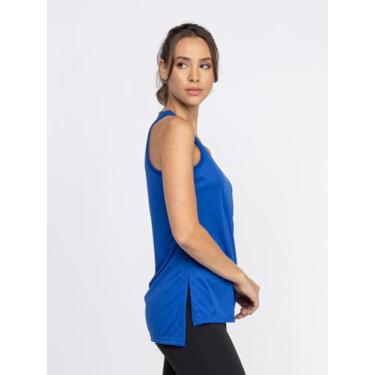 Imagem de Regata Tapa bumbum Dry Fit Feminina - Fix, Azul royal, GG