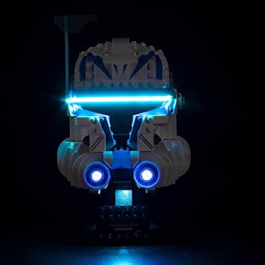Imagem de Upgraded Light Kit for Lego Star Wars Captain Rex Helmet Set, Compatible with Lego 75349 (Model Not Included)