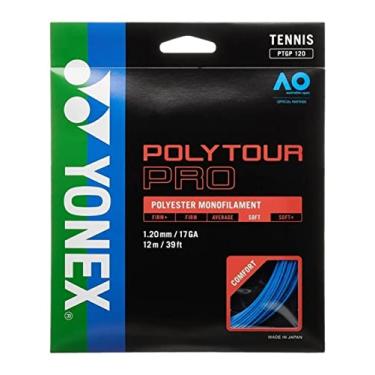 Imagem de YONEX Polytour Pro 120 Conjunto de cordas de poliéster calibre 17 (azul)