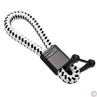 Imagem de Chaveiro de chaveiro com bolota para chave de carro, ajuste universal, Gancho D preto e branco