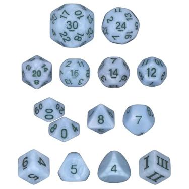 Imagem de Misty Step - 14 Unusual Dice Set Approved for Use with Dungeon Crawl Classics - DCC - Unleashed Arcana…