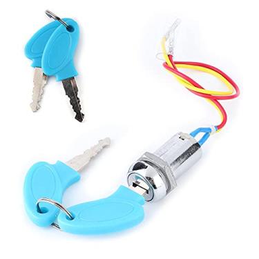 Imagem de Trava de Interruptor de Ignição de Aço Inoxidável Com 2 Teclas, Instalação de Triciclos de Carros Elétricos, Melhor Substituição de Desempenho para Bicicleta de Scooter Elétrica,