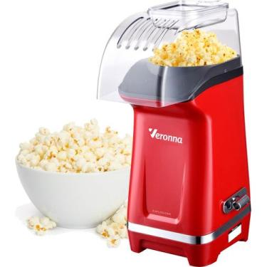 Imagem de Pipoqueira Elétrica Ar Quente Sem Óleo Cinema 1200w 127V - Veronna