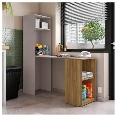 Imagem de Armário Multiuso Para Lavanderia Mult Max Cinza Caemmun