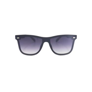 Imagem de Óculos de Sol Modelo Olimpia Escuro Acetato Italiano Lente Inteira Original Premium Retro Classico Vintage Quadrado UV400 Feminino e Masculino Unissex (Preto Degrade)