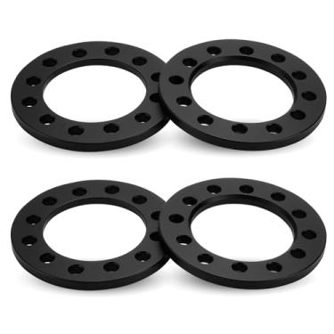Imagem de 4 peças 6 x 5,5 (6 x 135 mm) adaptadores de roda com furo de 108 mm e espessura de 1/2" (12 mm) serve para Chevy Silverado Suburban Express 1500, GMC Sierra Yukon Savana 6 Lug espaçadores de roda para