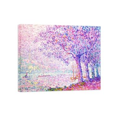 Imagem de Paul Signac Famosas Pinturas-Impressas em Tela-Paisagem-Moderno Pôster Decoração Sala de Estar e Quarto 20x25cm8x10in Tela Embrulhada