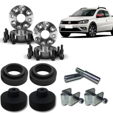 Imagem de Kit Completo + Espaçador de Rodas 32mm Saveiro G5 em Diante - Borfix