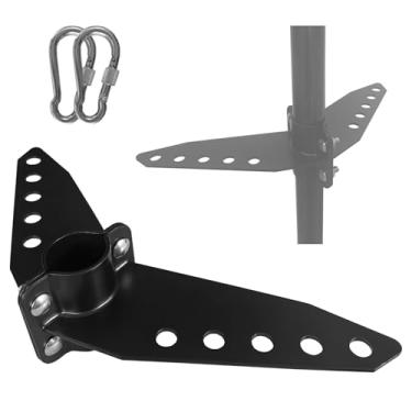 Imagem de Triângulo de direção para motores elétricos de pesca com escova e motor de pesca de caiaque sem escova, kit de peças de reposição de suporte de direção (preto)