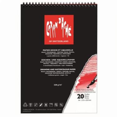 Imagem de Bloco Desenho Aquarela Caran D Ache 200G A4 20Fls - Caran D'ache