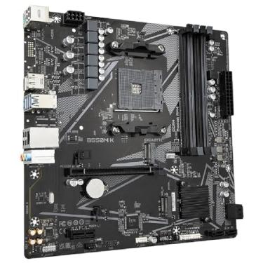 Imagem de Placa-Mãe Micro ATX B550M K - AM4 com DDR4, Dual M.2 e PCIe 4.0