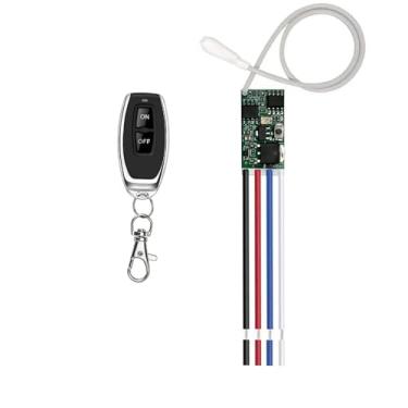 Imagem de Bkiyougo Controle Remoto De 433 Mhz, Interruptor 12 V, Relé Canal Cc 6 V E 24 Kit Transmissor Receptor Sem Fio Rf Seguro, Modo Atraso Com Trava Alternância Momentânea (Pacote 1)