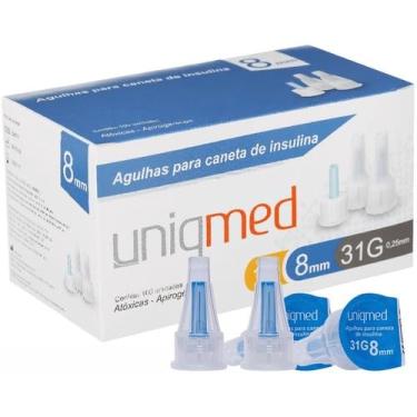 Imagem de Agulha para Caneta de Insulina 8mm 31G 0,25mm | Caixa com 100 unidades