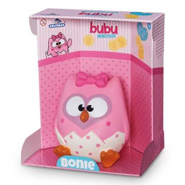 Imagem de Cofrinho Bonnie Corujinhas Vinil Atóxico 16 cm - Adijomar