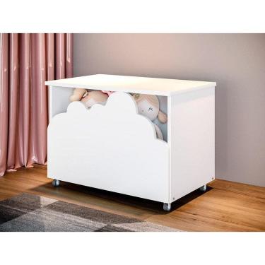 Imagem de Baú de Brinquedos Nuvem Alegria Branco - Divaloto