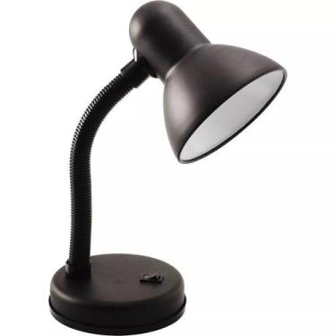 Imagem de Luminaria Mesa Preto Base Bivolt E27 aa1 Estudar - Ideal, Bivolt