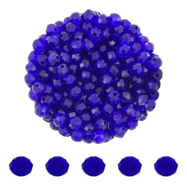 Imagem de Mandala Crafts Contas de cristal de briolette de tanzanita de 6 mm de profundidade – 800 contas de vidro facetadas para fabricação de joias, suprimentos de contas, artesanato DIY, pulseiras, colares