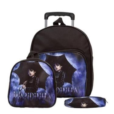 Imagem de Mochila Infantil Feminina Rodinha Wandinha Pequena Creche - Toys 2U