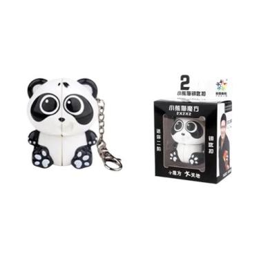 Imagem de Chaveiro Cubo Mágico 2x2 Infantil, Brinquedo Quebra-Cabeça De Desenho 