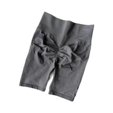 Imagem de Shorts de Yoga Feminino Cintura Alta - Sem Costura, Controle de Barrig