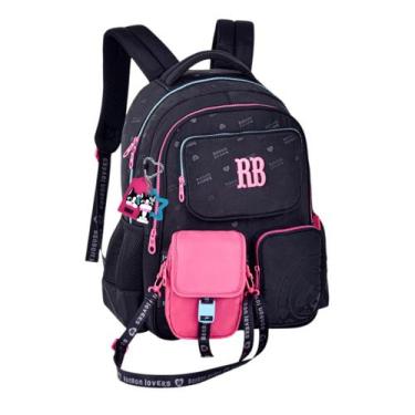 Imagem de Mochila De Costas Rebecca Bonbon Juvenil 2 Em 1 Urban Mix, Preto, Únic