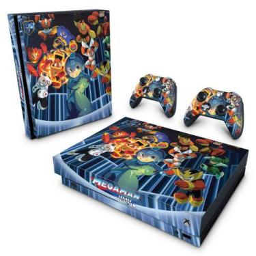 Imagem de Adesivo Compatível Xbox One X Skin - Megaman Legacy Collection - Pop A