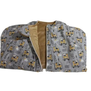 Imagem de Saco De Dormir Inverno Bebê Dupla Face - M - Carros