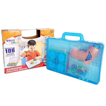 Imagem de Kit Ferramenta Infantil Parafusadeira De Brinquedo De Montar