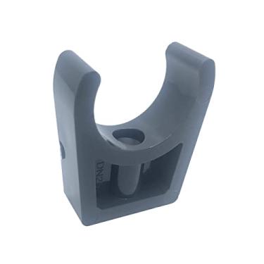 Imagem de Grampos de PVC para tubos de 32 mm/1,26 polegadas OD U-Hook Bandejas de TV Tubulação Suporte de Mangueira Suporte Pex Tubo Cinza Escuro 5 peças