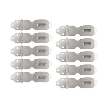 Imagem de Sscon 10 peças de aço inoxidável 304 ferrolho de cadeado de segurança de 7,6 cm fecho de trava de ferrolho trava de cadeado para portões de janela, armários e armários