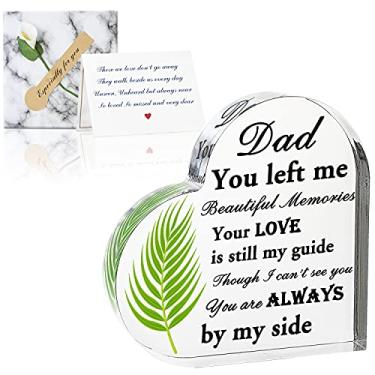 Imagem de kullder Presente memorial para Loss of Father, Dad in Heaven Sympathy, Lereavement for Loss of Dad, Remembrance Crystal Heart for Daughter or Son, In Memory Sorry For Your Loss